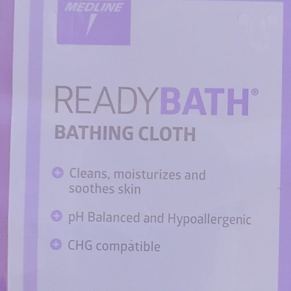 3 Pack Medline ReadyBath 8 Disposable Bathing Cloths For Personal Care! - Picture 3 of 9